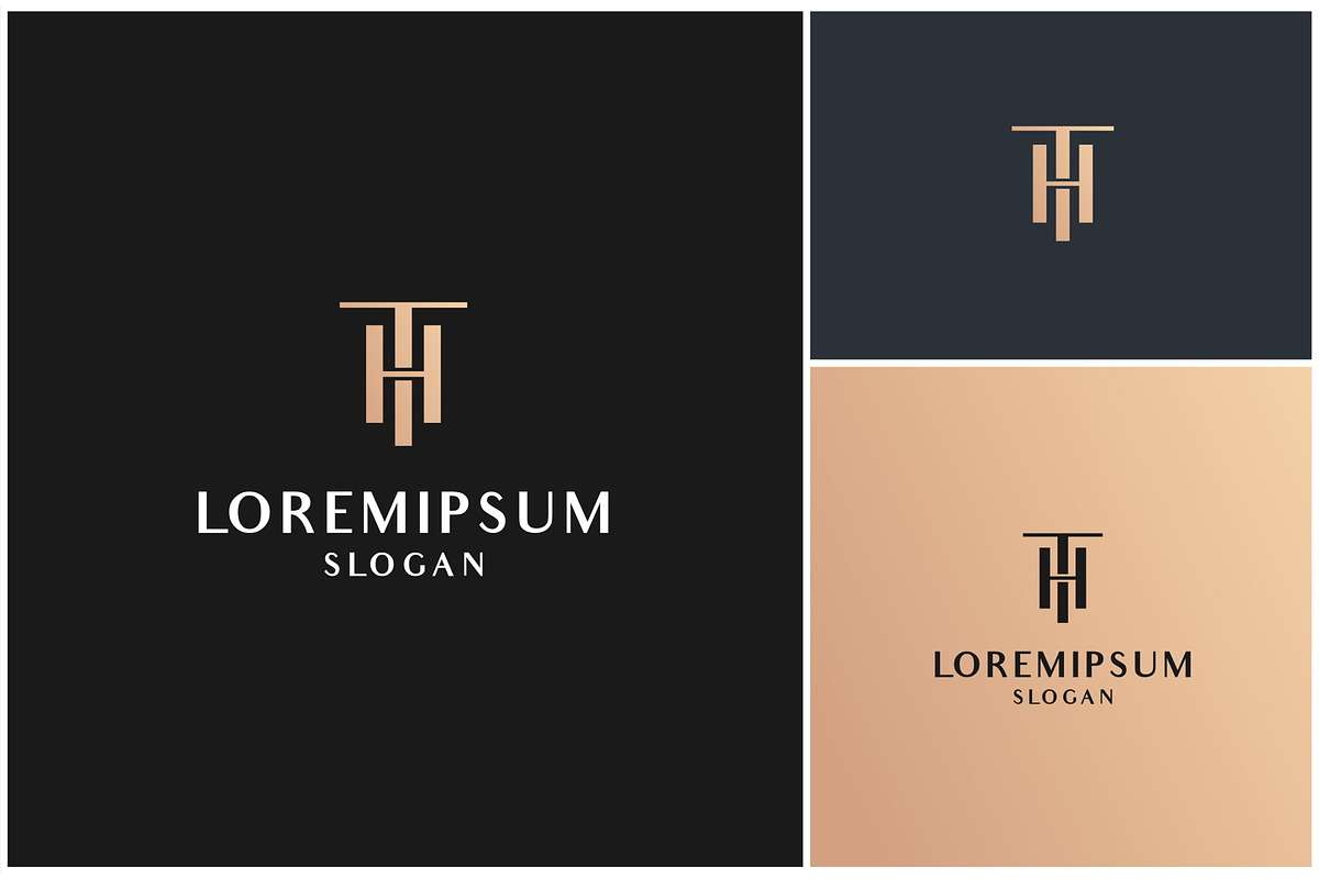 Letter TH or HT Luxury Gold Logo, a Branding & Logo Template by ika trisiana (Photo 1 of 2)
