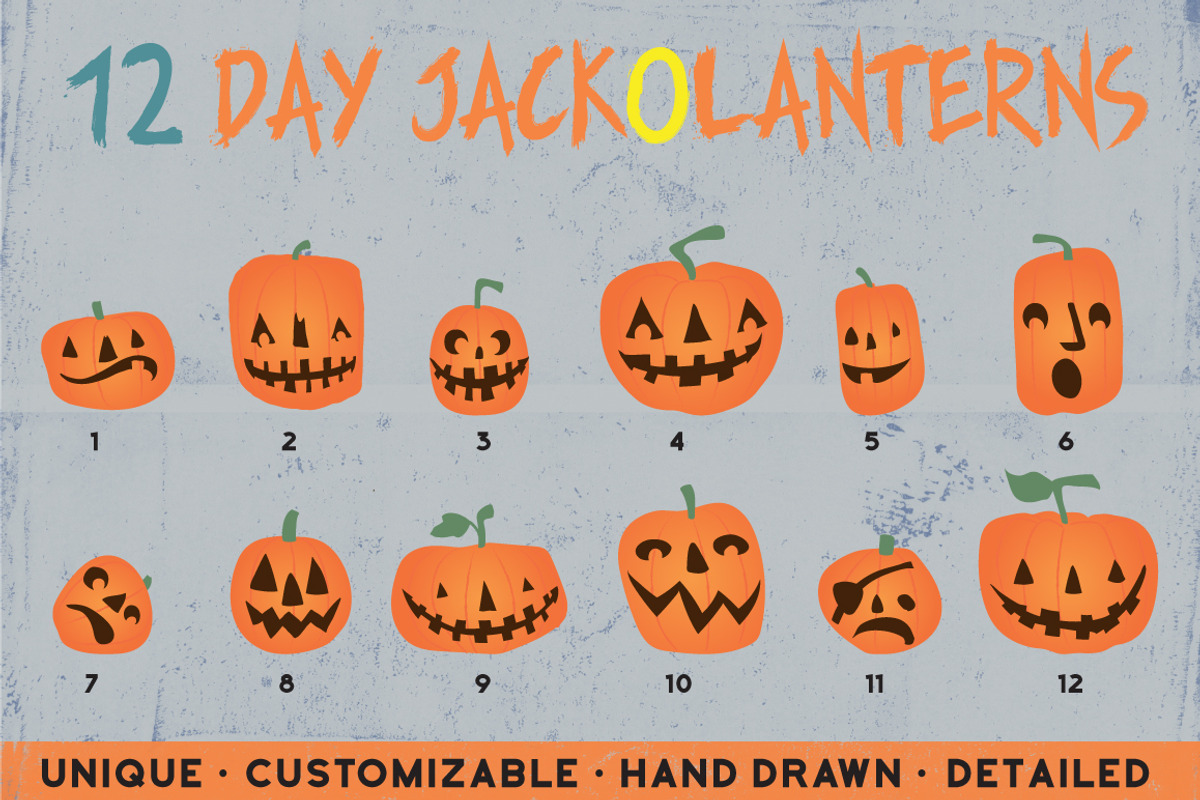 Day-to-Night Jack-o-lanterns, an Object Graphic by Designed by Monkeys (Photo 2 of 4)