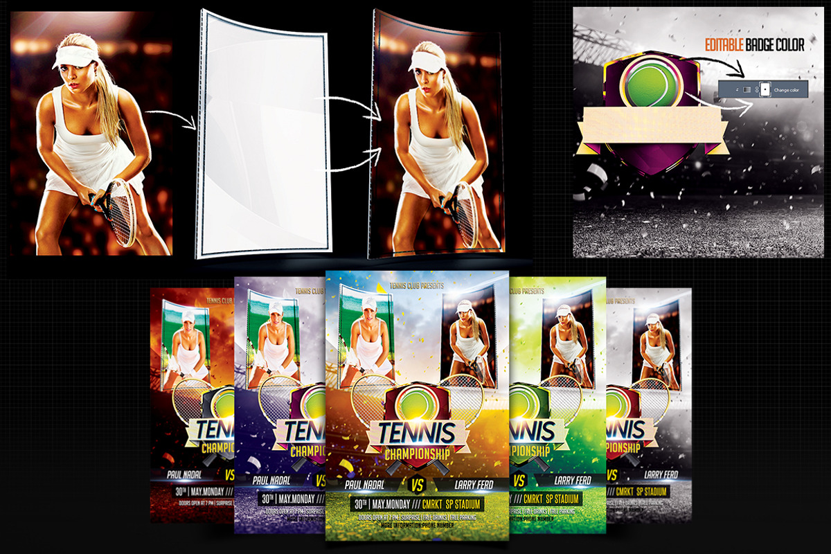 Tennis Flyer, a Flyer Template by Basez Flyers (Photo 4 of 5)