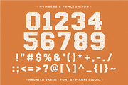 Haunted Varsity - Slab Serif Font, a Slab Serif Font by Pian45 Studio (Thumbnail 6 of 8)
