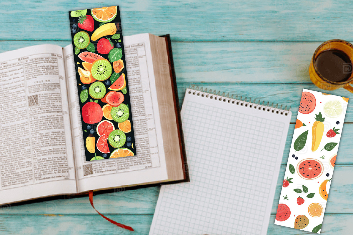 Feelin' Fruity Bookmarks, an Illustration by Watercolor design (Photo 2 of 3)