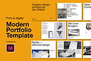 Modern Portfolio Template, a Presentation Template by Typefool's Shop (Thumbnail 1 of 11)