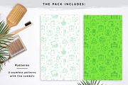 Zero Waste Lifestyle. Line icons., an Outline Icon by JuliaMalinovskaya (Thumbnail 5 of 9)