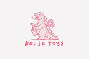 Kaiju Toys Logo Template, a Branding & Logo Template by Kreasi Malam (Thumbnail 3 of 4)