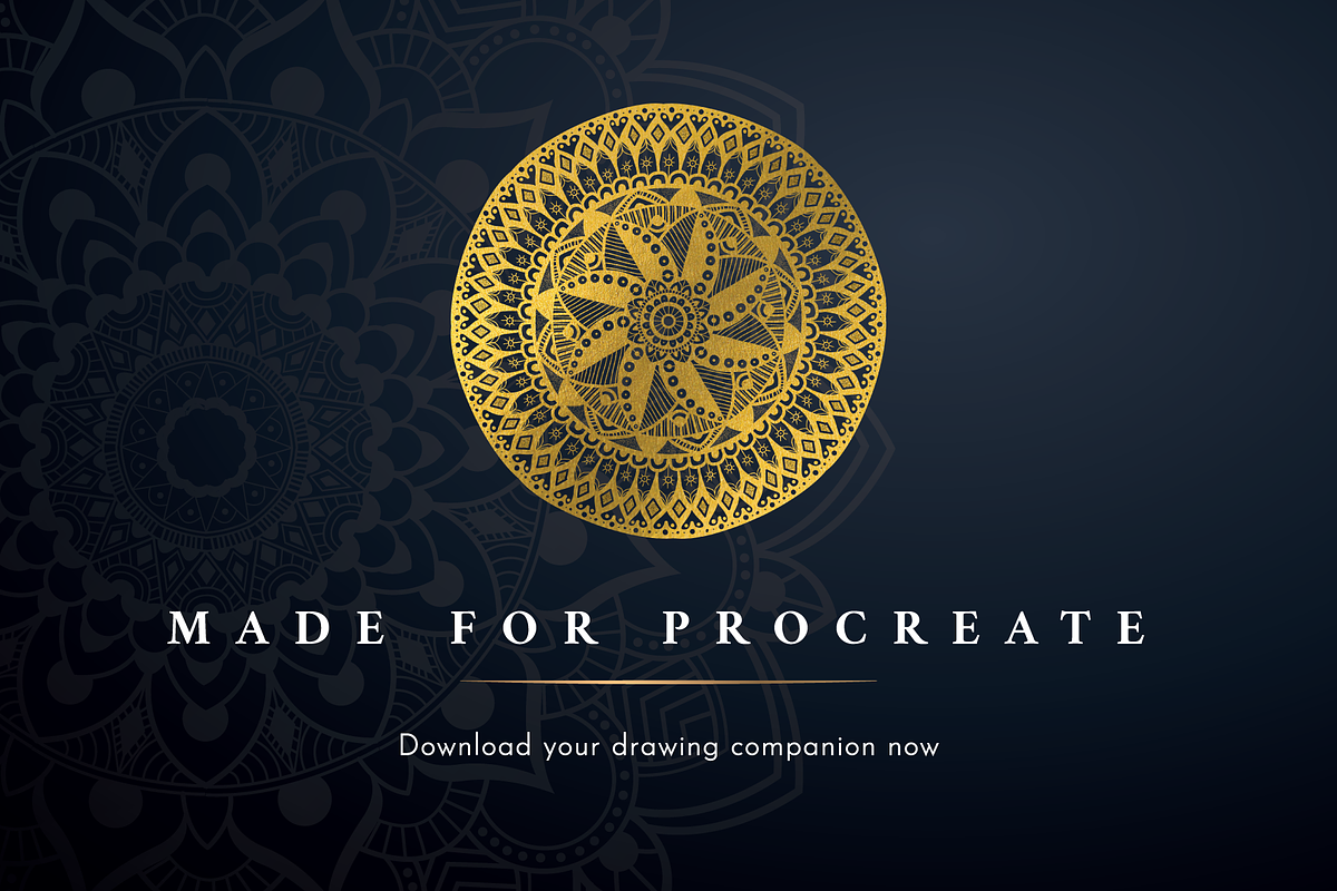 Procreate Mandala Creator Template, a Brush Add-On by Delightful Design (Photo 11 of 11)