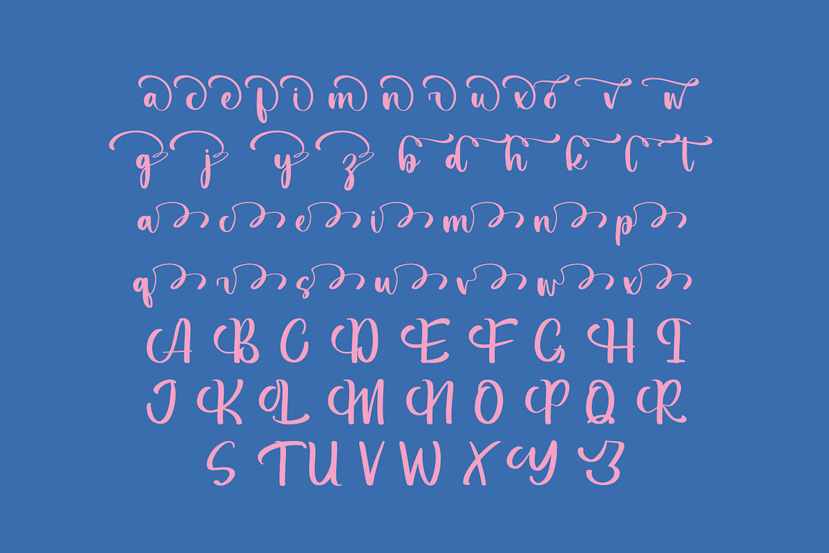 Rockies Walking Bold Calligraphy, a Script Font by Letterena Studios Script (Photo 13 of 15)
