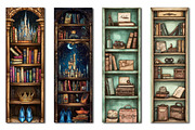 Book Lovers printable Bookmarks, a Seasonal Illustration by Rose Art (Thumbnail 4 of 4)