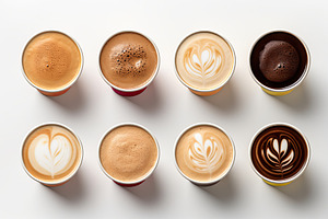 Cup of coffee with coffee beans clos, a Food & Drink Photo by Pixeness Studio