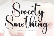 Sweety Smothing | Script Font, a Handwritten Font by Scratchones (Thumbnail 1 of 8)