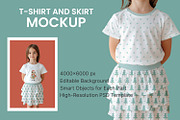 T-Shirt and Skirt Mockup PSD, a Shirt Mockup by Anna Druzhkova (Thumbnail 1 of 5)