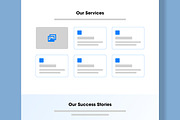 Marketing Wireframe Landing Page, a Landing Page Template by MightyDesign (Thumbnail 3 of 10)
