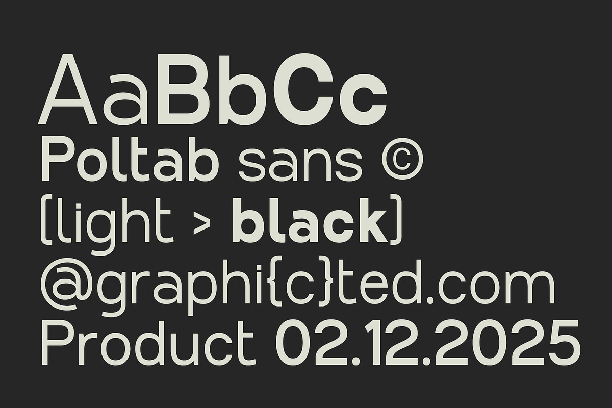 Poltab Font, a Sans Serif Font by Glyphminds Studios (Photo 5 of 11)