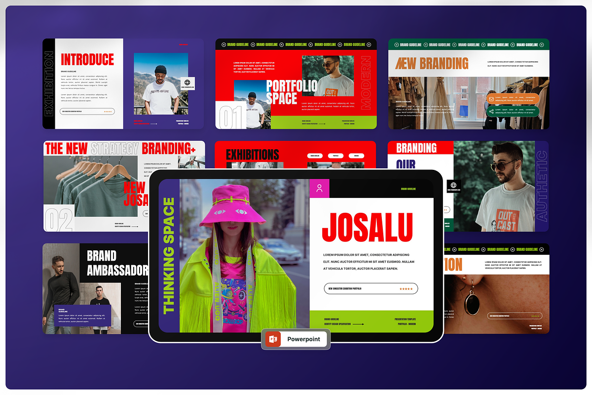 Brand Guideline Creative Powerpoint, a Presentation Template by Annora Studio (Photo 1 of 5)