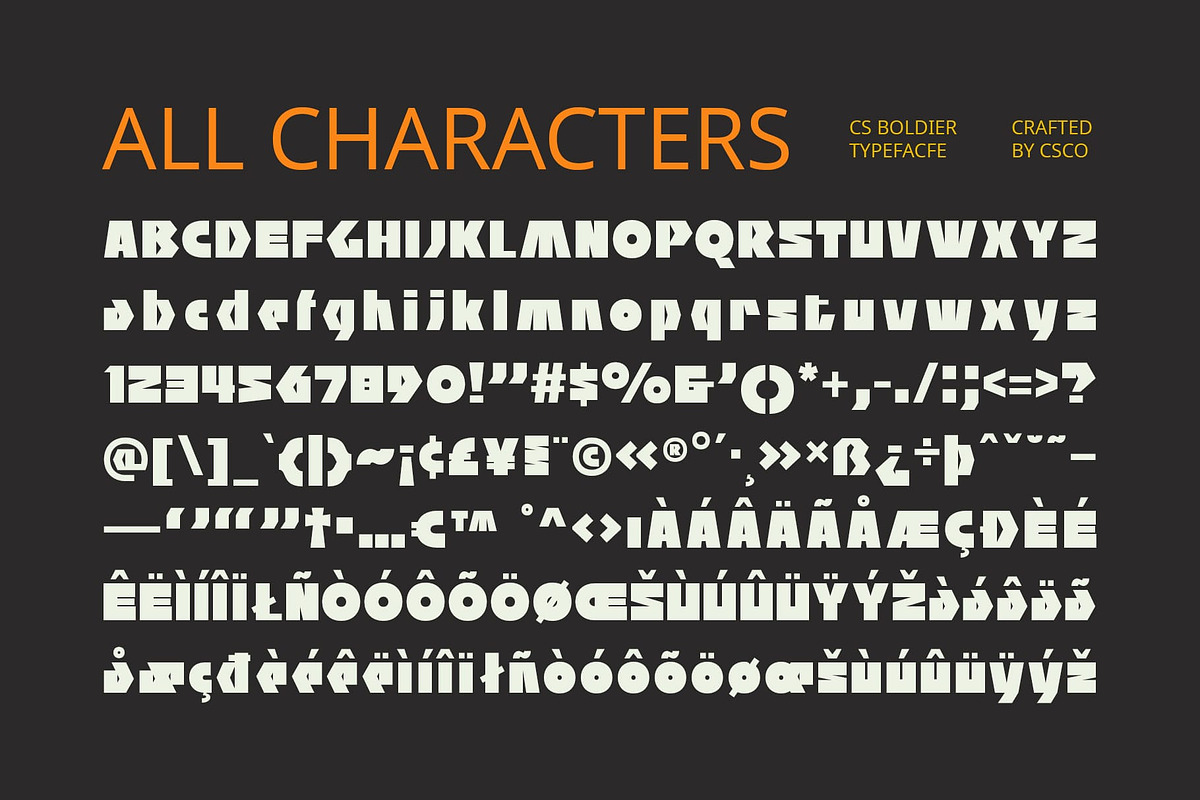 CS Boldier – Bold Font, a Sans Serif Font by Craft Supply Co. (Photo 8 of 8)