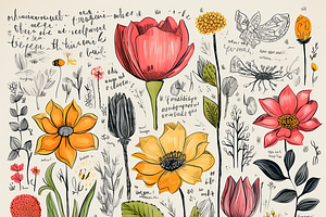 Vintage Flower Garden