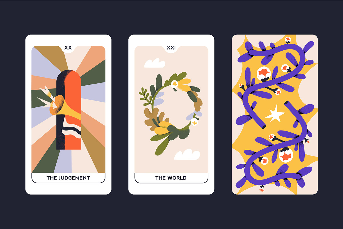 Tarot cards set. Major arcana deck, an Illustration by Good Studio (Photo 9 of 9)