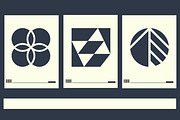 Geometric Logo Template Vol 6, a Solid Icon by Tekuni (Thumbnail 9 of 10)