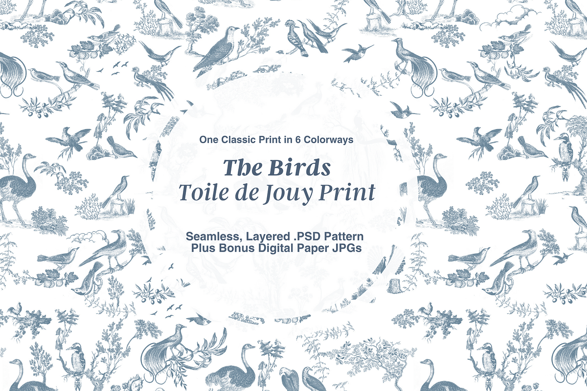 The Birds Seamless Pattern Set, a Background Graphic by Hughes Studio (Photo 1 of 8)