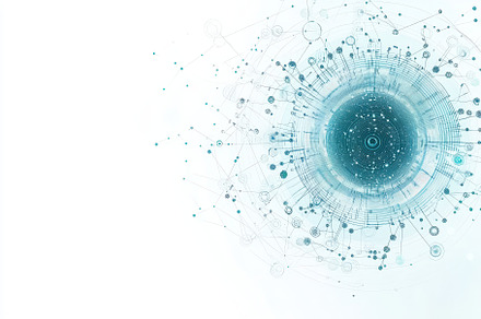 Abstract Data Network Visualization, a Background Photo by Pixeness