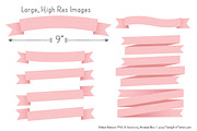 Soft Pink Ribbon Banner Clipart, an Illustration by Amanda Ilkov (Thumbnail 3 of 4)