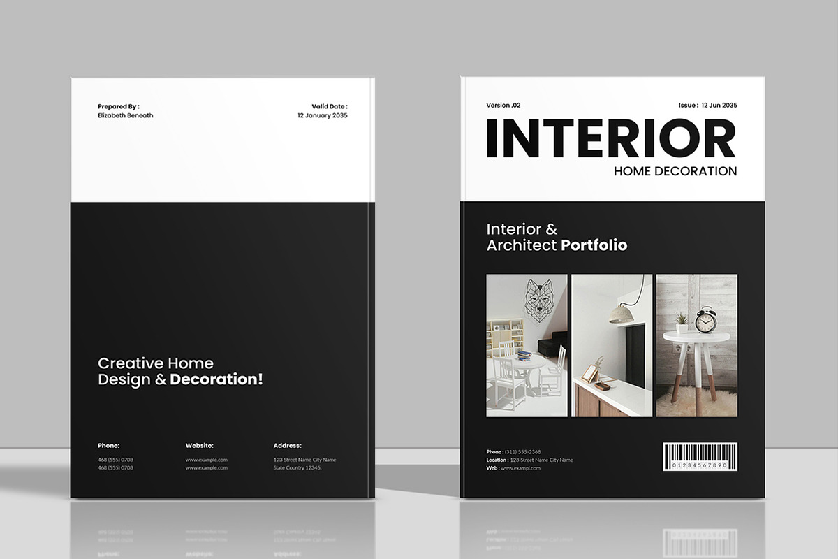 Interior Design Portfolio Template, a Brochure Template by Spark_Creative (Photo 15 of 15)