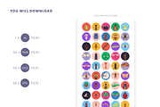 50 Insects and Bugs Icons, an Outline Icon by Dighital (Thumbnail 10 of 10)