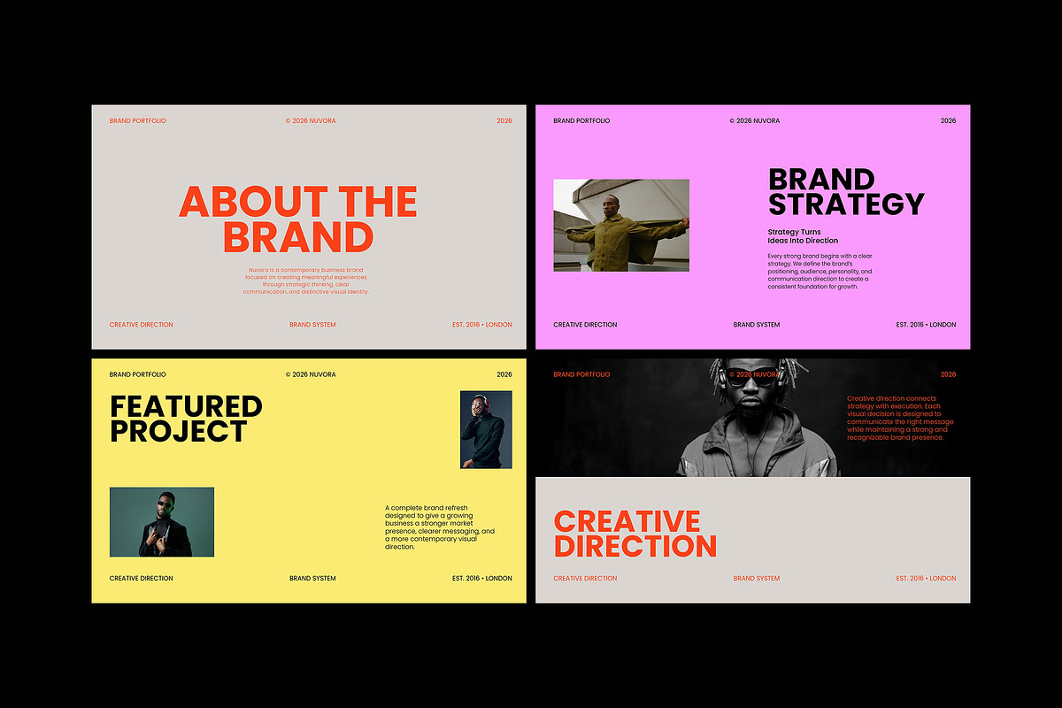 Brand Portfolio Template PowerPoint, a Presentation Template by adoestudio (Photo 3 of 7)
