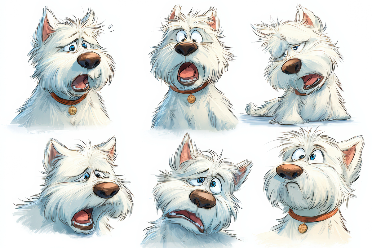 Funny Dog Sticker Pack 120+ Sheets, a Print Template by Virgo Studio (Photo 15 of 16)