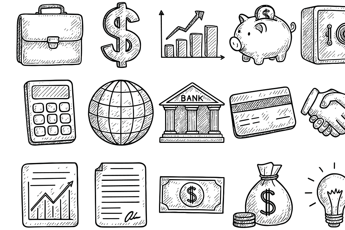 Banking Icon Vector Set, an Object Graphic by nikagraphic (Photo 1 of 3)