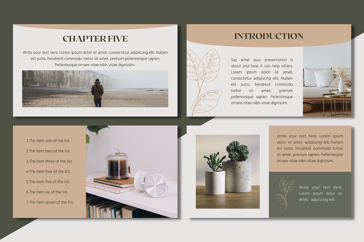 SLIDE canva template