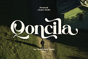 Qoncila - Modern Retro Swash Serif, a Serif Font by Qweera Studio (Thumbnail 1 of 12)