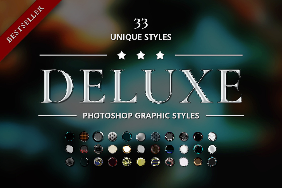 Dark Deluxe Photoshop Graphic Styles preview 4