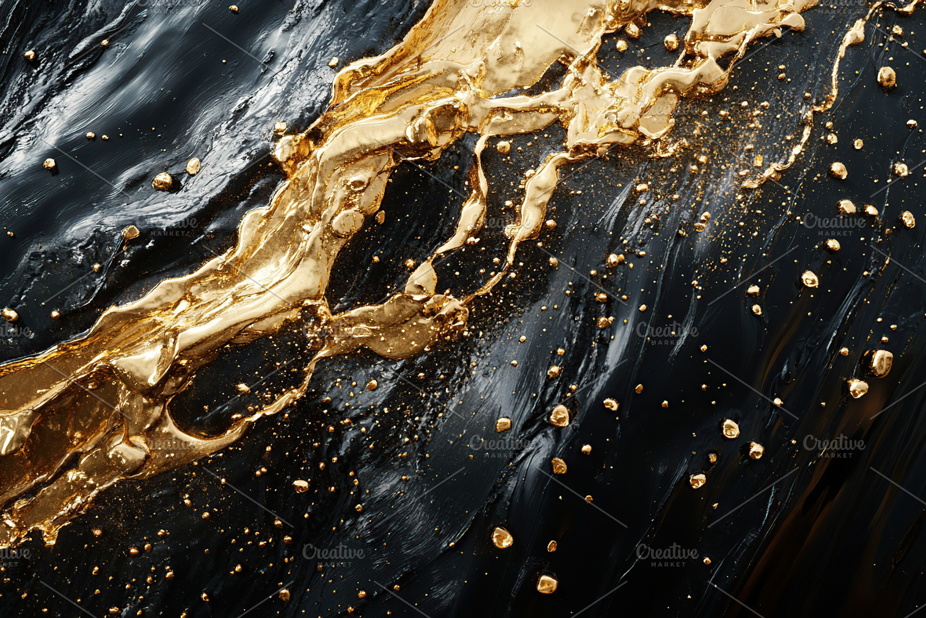 Background of black and golden marble with golden veins, a Background Photo by AlyaAnd