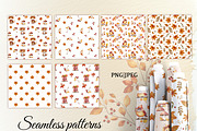 Watercolor Autumn animals set, a Seasonal Illustration by ZabolotnaArt (Thumbnail 8 of 13)