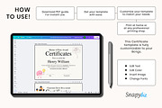 Teacher Award Certificate Template, a Card Template by Snapybiz (Thumbnail 9 of 10)
