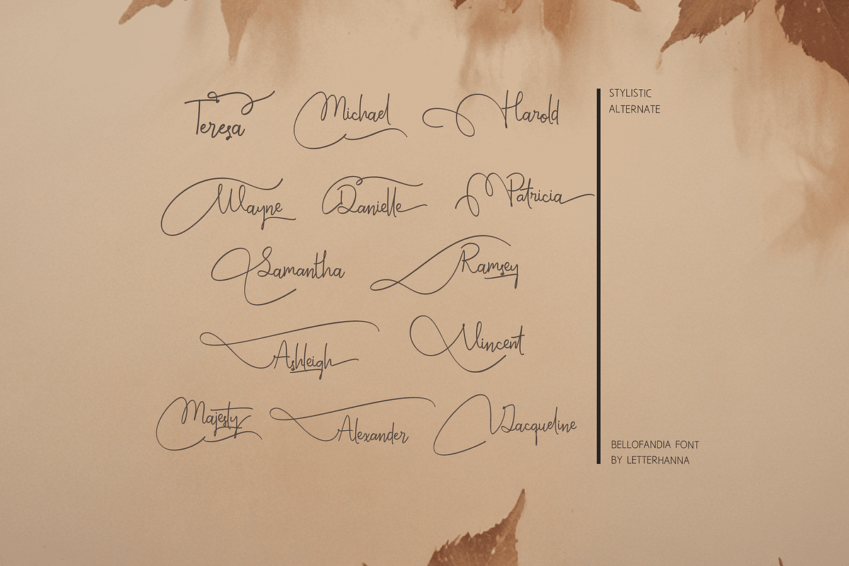 Bellofandia Font, a Handwritten Font by Letterhanna Studio (Photo 15 of 15)