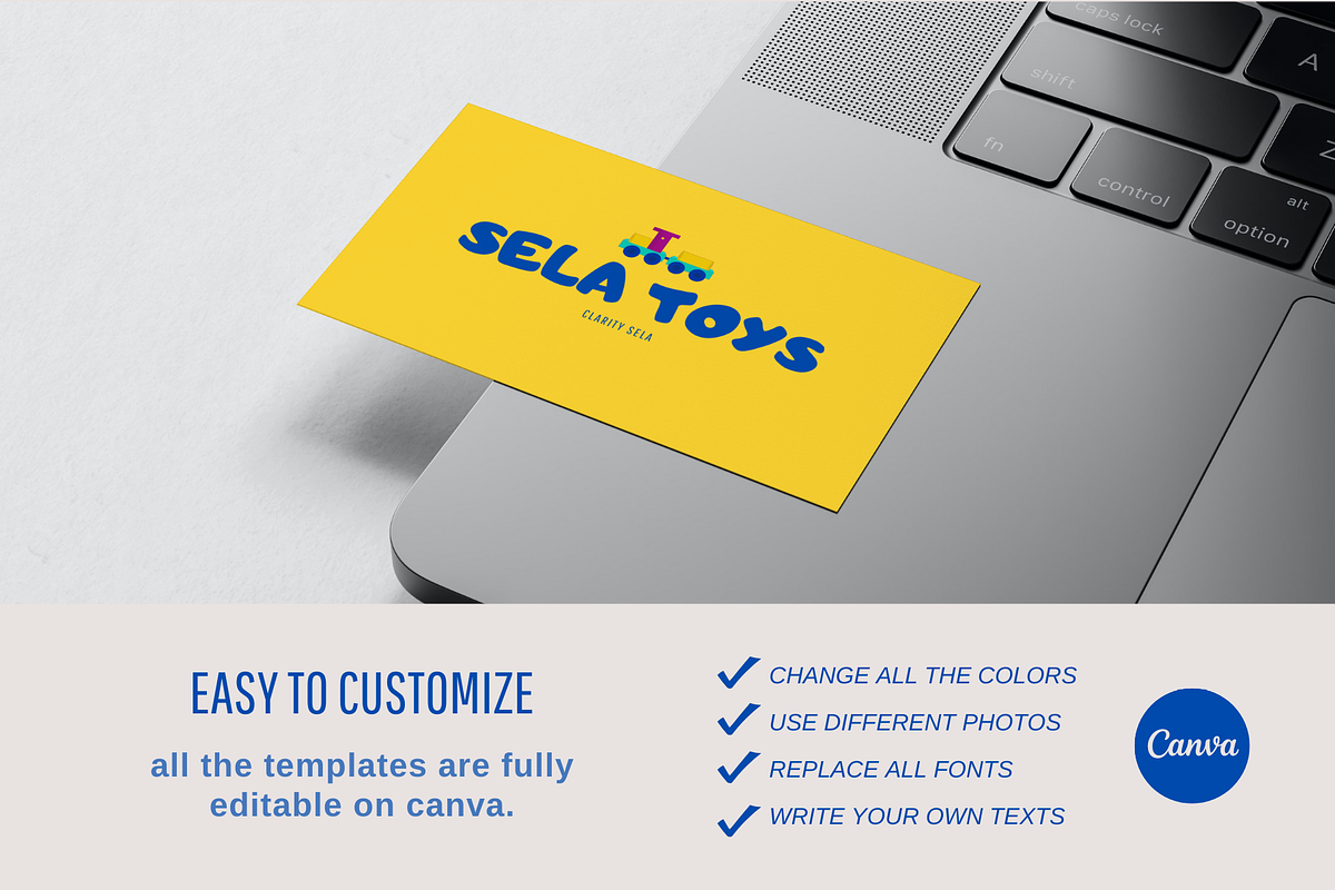 BUSINESS CARD Fun Toys, a Business Card Template by The Little Lily Studio (Photo 4 of 4)