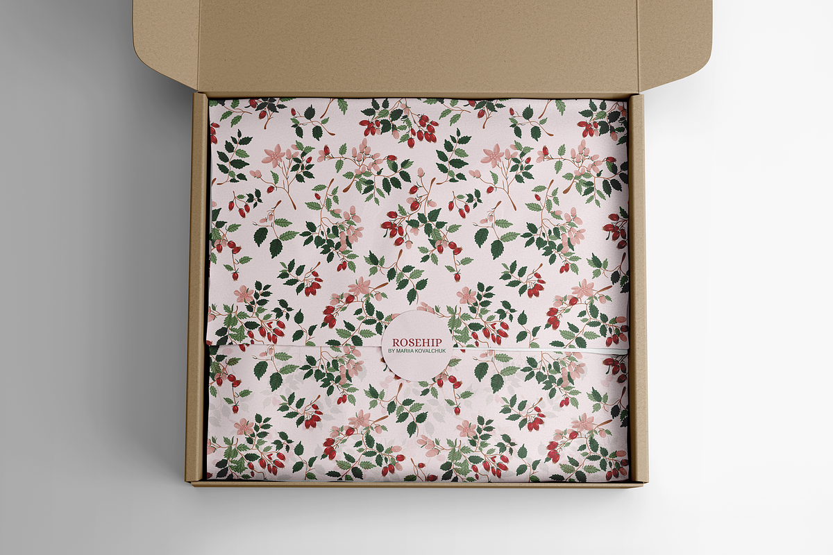 Rosehip Elegant Romantic Pattern, a Pattern Graphic by Mariia Kovalchuk (Photo 11 of 13)