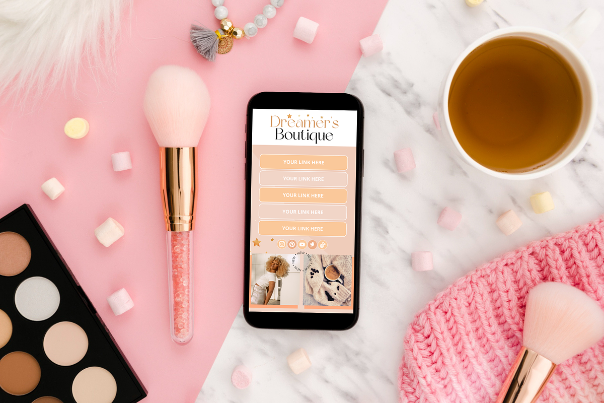 Peach Link in Bio, a Landing Page Template by SunshineStudioBoutique (Photo 8 of 9)