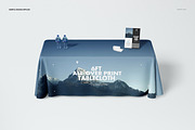 6ft Polyester Tablecloth Mockup Set, a Household Mockup by creatsy5 (Thumbnail 4 of 10)