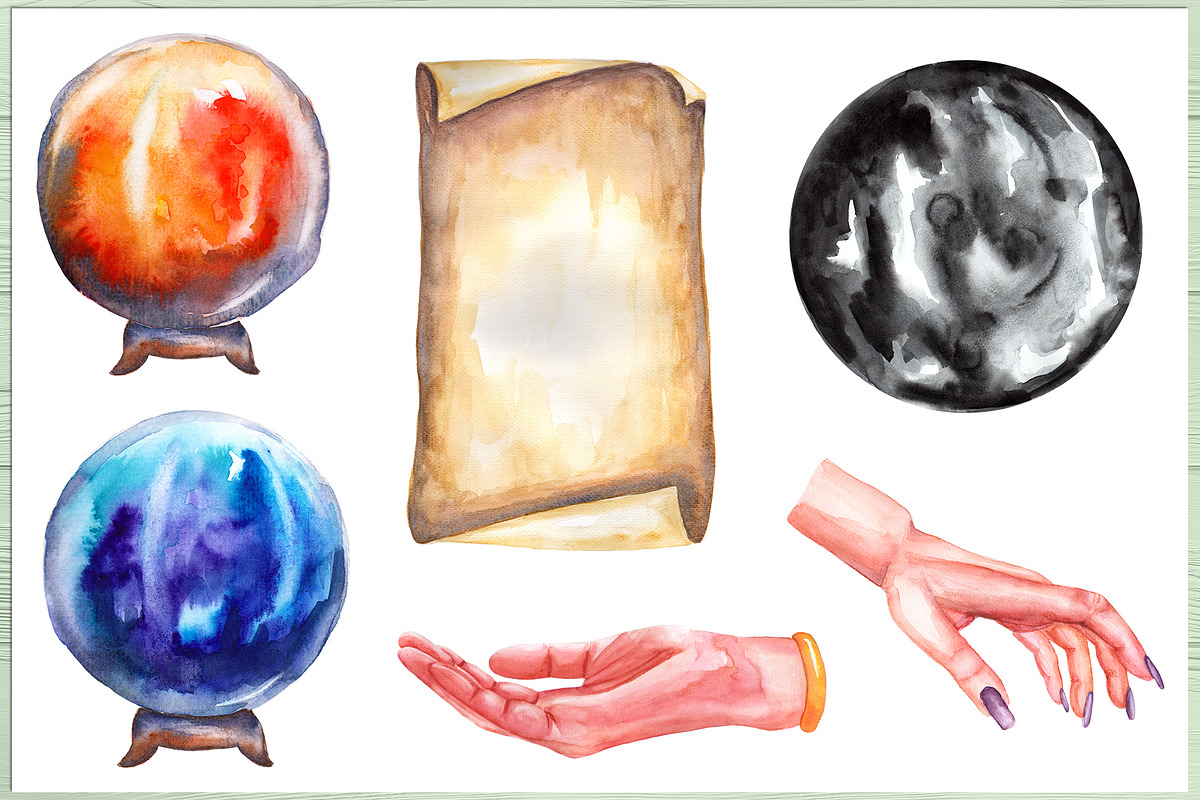 Magic, witchcraft, and Halloween, an Education Illustration by Olha's watercolor (Photo 8 of 19)
