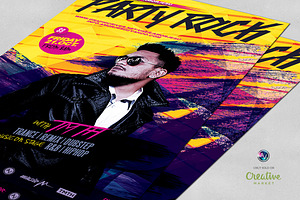 Party Rock Flyer Template