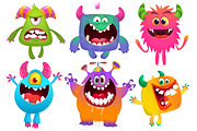 Fluffy Monsters - 6 Cute Monsters, a Decorative Illustration by D R A W K M A N (Thumbnail 7 of 7)