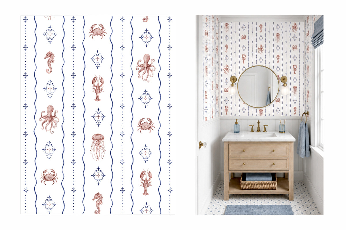 COASTAL REVERIE - Pattern Collection, a Pattern Graphic by SurfaceStories (Photo 5 of 7)