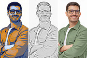 Photo to Art Oil Paint, Cartoon, an Action Add-On by Studio Retouch (Thumbnail 4 of 10)
