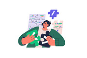 Programmers at work. IT concepts set, a Work Illustration by PaperTrident (Thumbnail 16 of 28)