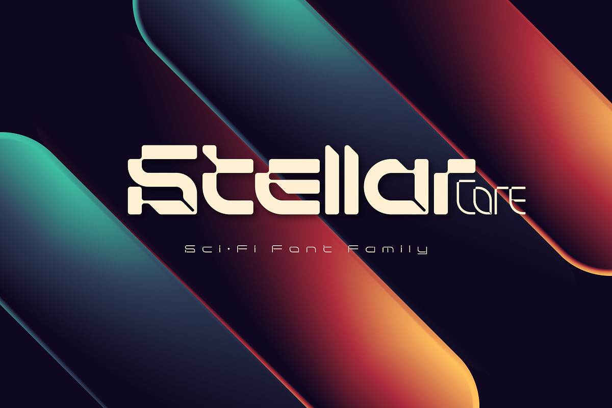 Stellar Core Sci-Fi Font Family, a Symbol Font by Gleb Guralnyk (Photo 1 of 7)
