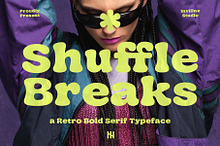 Shuffle Breaks - Retro Display Font