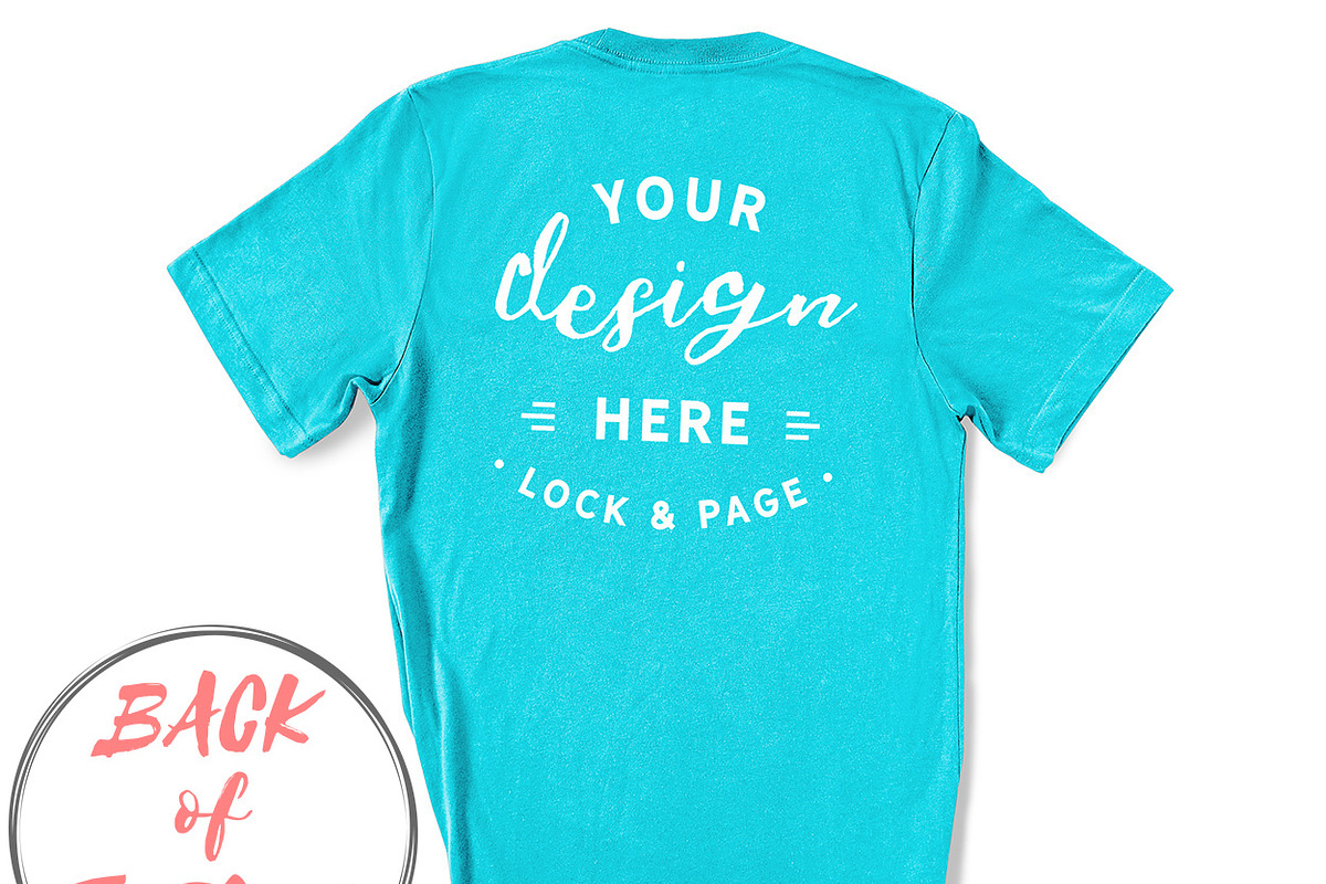 Back Of T-Shirt BC3001 Mockup Bundle, a Shirt Mockup by lock and page (Photo 84 of 88)