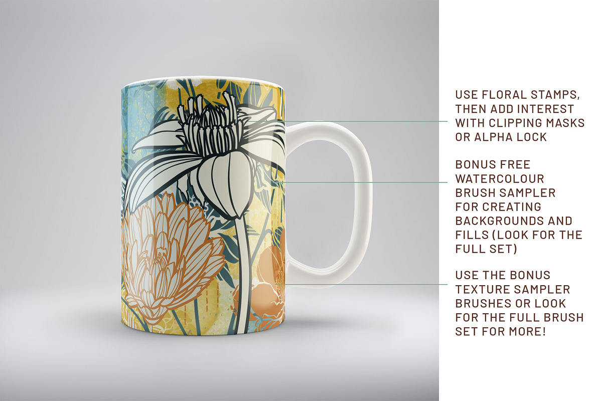 Floral Procreate Brushes 13, a Brushes & More by DeloresArt (Photo 7 of 14)